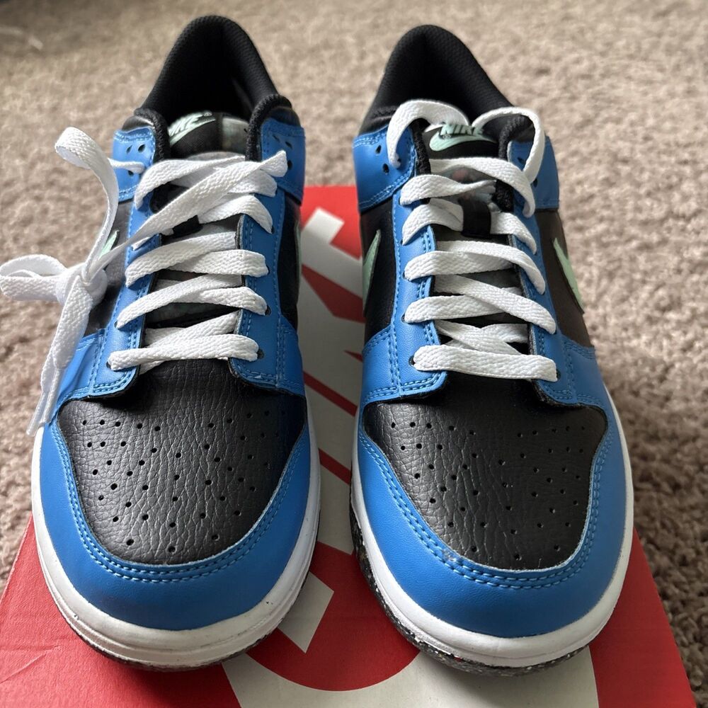 Nike Dunk Low Crater (GS) Size 7Y ‘Blue Black’ DR0165-001 Women's 8.5 New